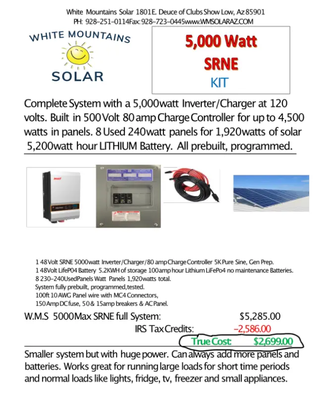 5000 watt SRNE kit 04-23 Prints