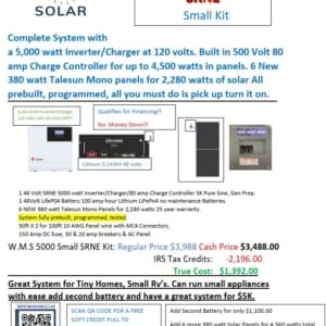 5000W SMALL SOLAR KIT NEW 2025