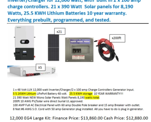 21kw basic summer 26 solar kits wms