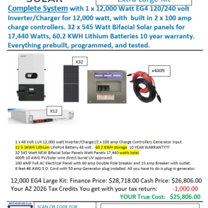 12000w extra large capacity solar kits by wms summer 26