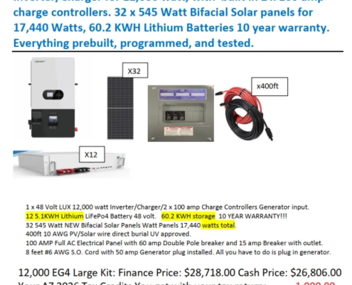 12000w extra large capacity solar kits by wms summer 26