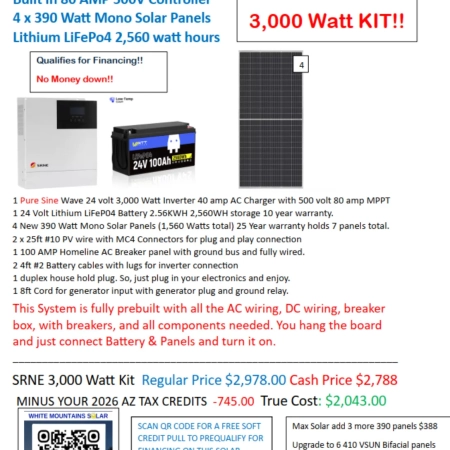 3000w diy solar kits summer 26