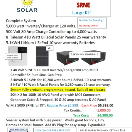 5000w large solar kit wms summer 26