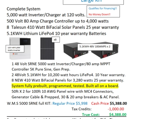 5000w large solar kit wms summer 26
